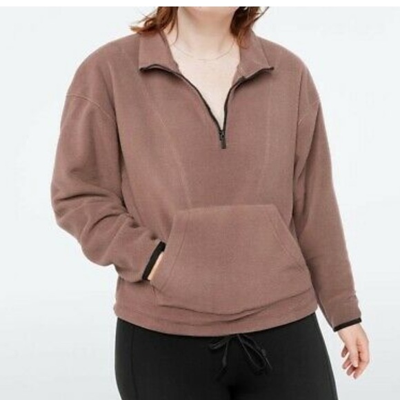 PINK Victoria's Secret Jackets & Blazers - NWT PINK Victoria’s Secret Polar Fleece Half-Zip